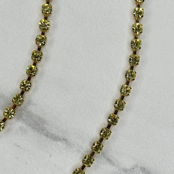 Liz Claiborne Rhinestone Gold Chain Link Belt Small/Medium (S/M) ✨ - Picture 4 of 14